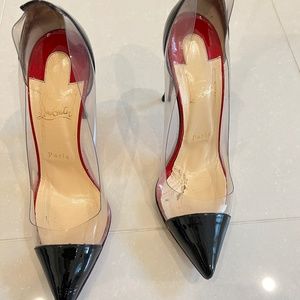 Christian Louboutin PVC and Patent Pump